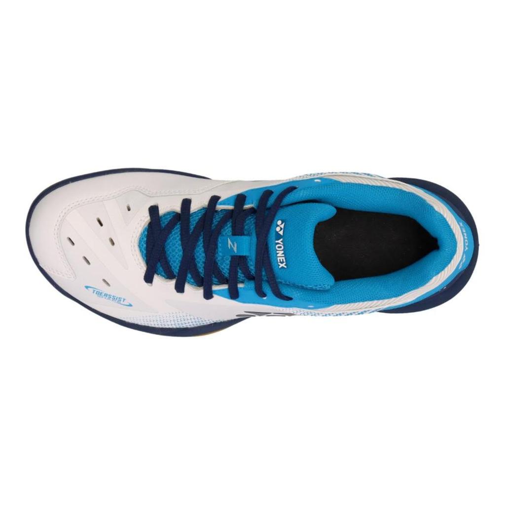 YONEX Бадминтонные кроссовки Power Cushion 65Z, размер см, Белый/Океанский синий, 23.0