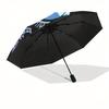 Virtual Reality (VR), Bitcoin Gaming themed, Eight ribbed, Self folding umbrella Is Suitable for Everyday Outdoor Use and Is An Ideal Gift f