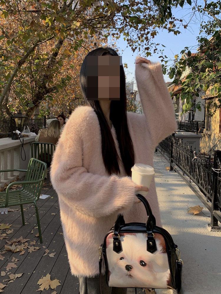 Женский осенний пуловер с V-образным вырезом и открытыми плечами – Нежный, свободный, белый вязаный топ с длинными рукавами