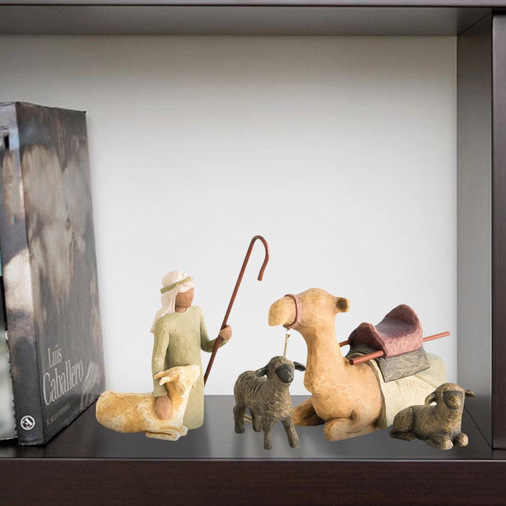 2025 Nativity Character Statue Hand Drawn Decoration Christmas Present Decoración De Habitación