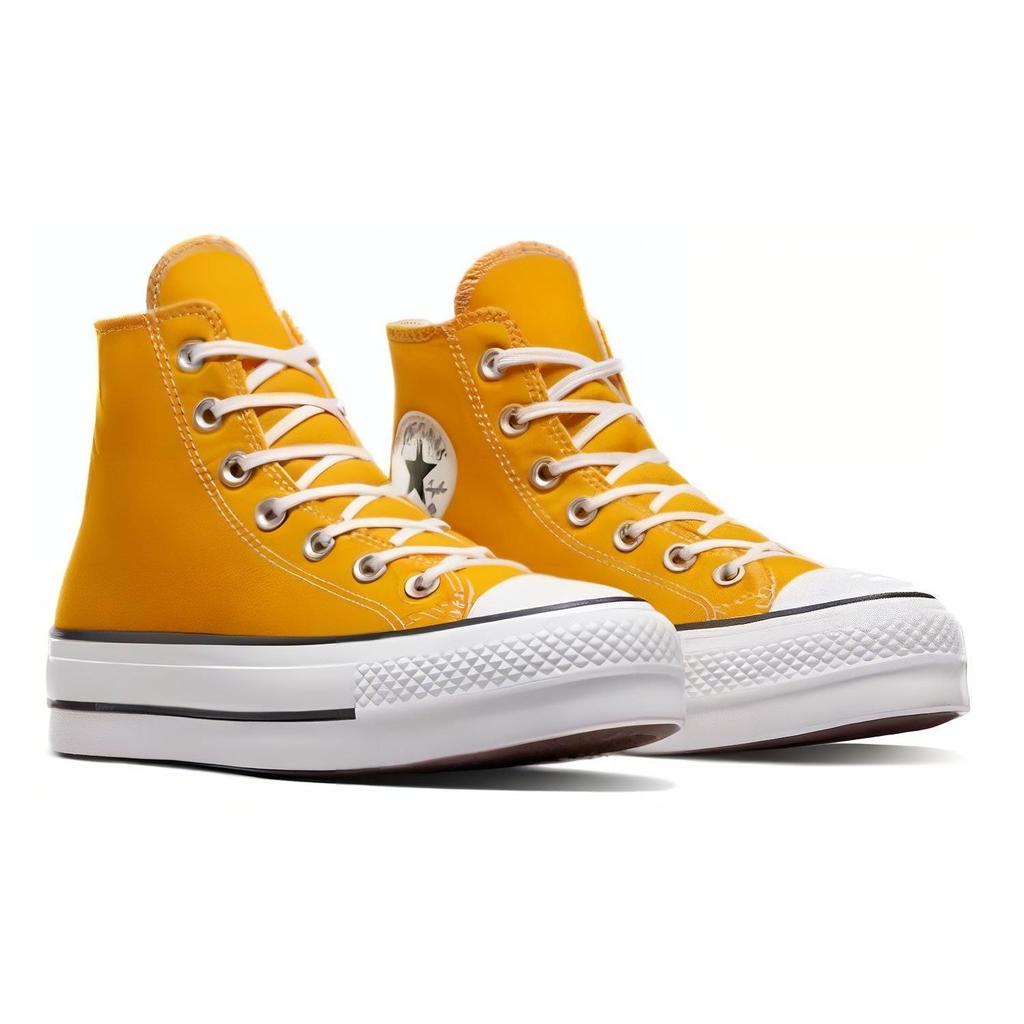 Converse All Star Lift Comfortable Daily High Top Canvas Shoes Women Sneakers Yellow A06506C