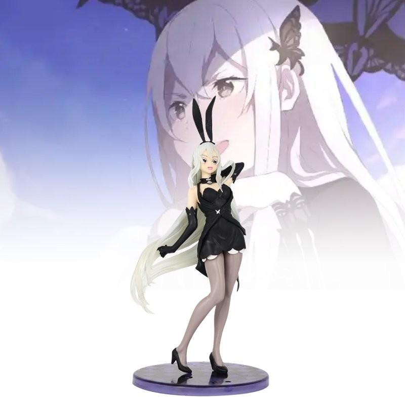 Изысканная ПВХ фигурка Айкидоны из Re Zero в стильном костюме крольчихи, в коробке, для коллекции