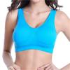 Women's Seamless Push Up Sports Bra, Wire Free, Solid Pattern