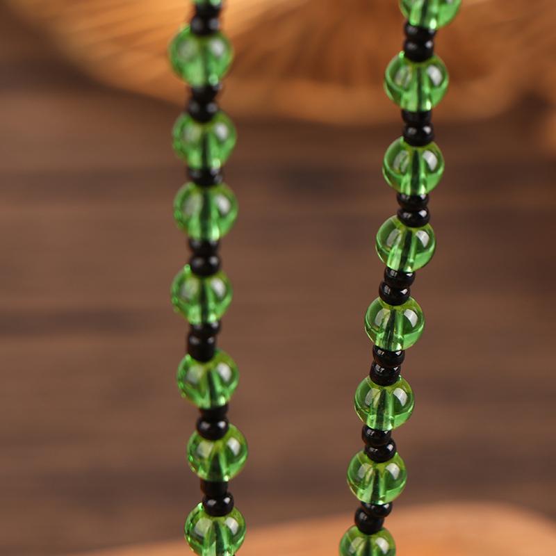 Классический зеленый кулон нефритовое ожерелье модные украшения с подвесками резное благословение амулет на удачу подарки