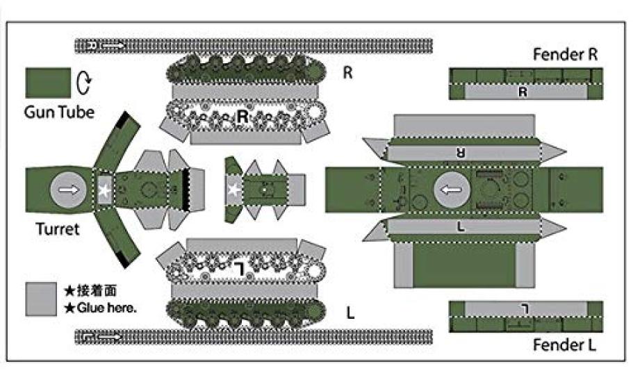 Tamiya 135 Военная миниатюра Серия №372 Советский тяжелый танк КВ-I 1941 года раннего выпуска Пластиковая модель 35372