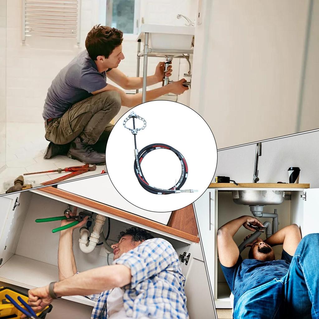 Гибкий вал для прочистки канализации, удаления накипи, инструменты для бурения трубопроводов, многоцелевая роторная цепь для удаления накипи, для сада, туалета, улицы