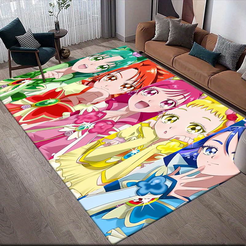 Pretty Cure Color Collage Area Rug, Pretty Cure Fan Cozy Carpet, Perfect Gift.chl