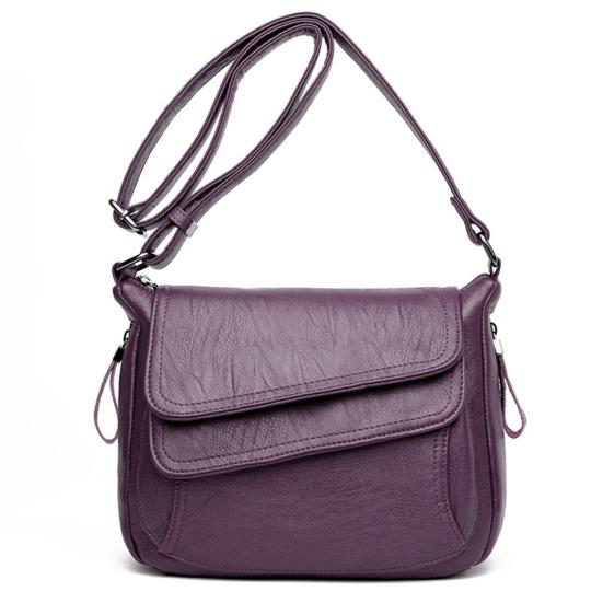 Женская наплечная сумка из натуральной кожи