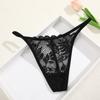 FINETOO Women  Thongs Sexy Low-Waist G-string Lace Floral Panties Bikini Lingerie Soft and Comfortable