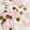 Pink Bow Confetti Bow Party Confetti She Is Trying the Knot Table Scatter Confetti for Bow Theme Girl Birthday Baby Shower Party Decor Supplies,500PCS