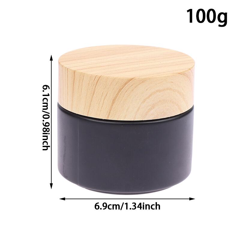 Пустые банки из матового стекла, банка для крема, косметический контейнер с крышкой, стеклянная бутылка 5-100 г, контейнер для макияжа, дорожные косметические банки