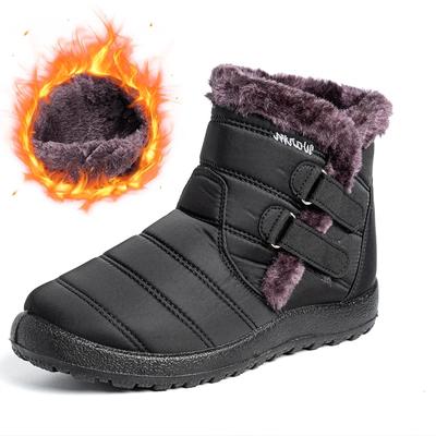 Большие размеры 44 женские ботинки, водонепроницаемые ботильоны для зимней обуви, теплые зимние ботинки для женщин, короткие ботинки на молнии, Botines Botas Mujer