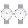 Klon Pair Watch Couple Watch Pair Simple Silver Couple KLON CONNECTION ELFIN 38mm -SILVER MESH-