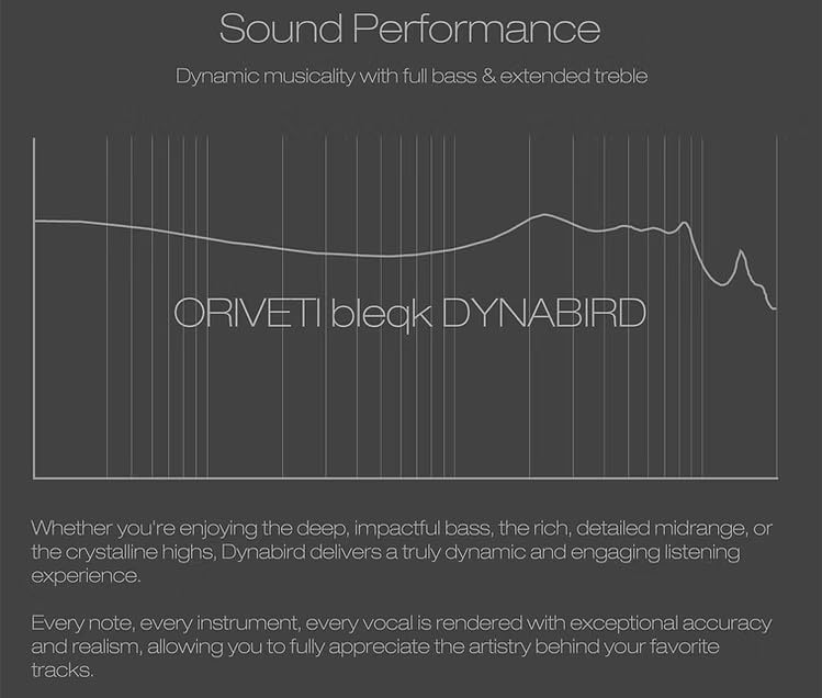 ORIVETI bleqk Dynabird Однодрайверные Hi-Fi внутриканальные наушники -