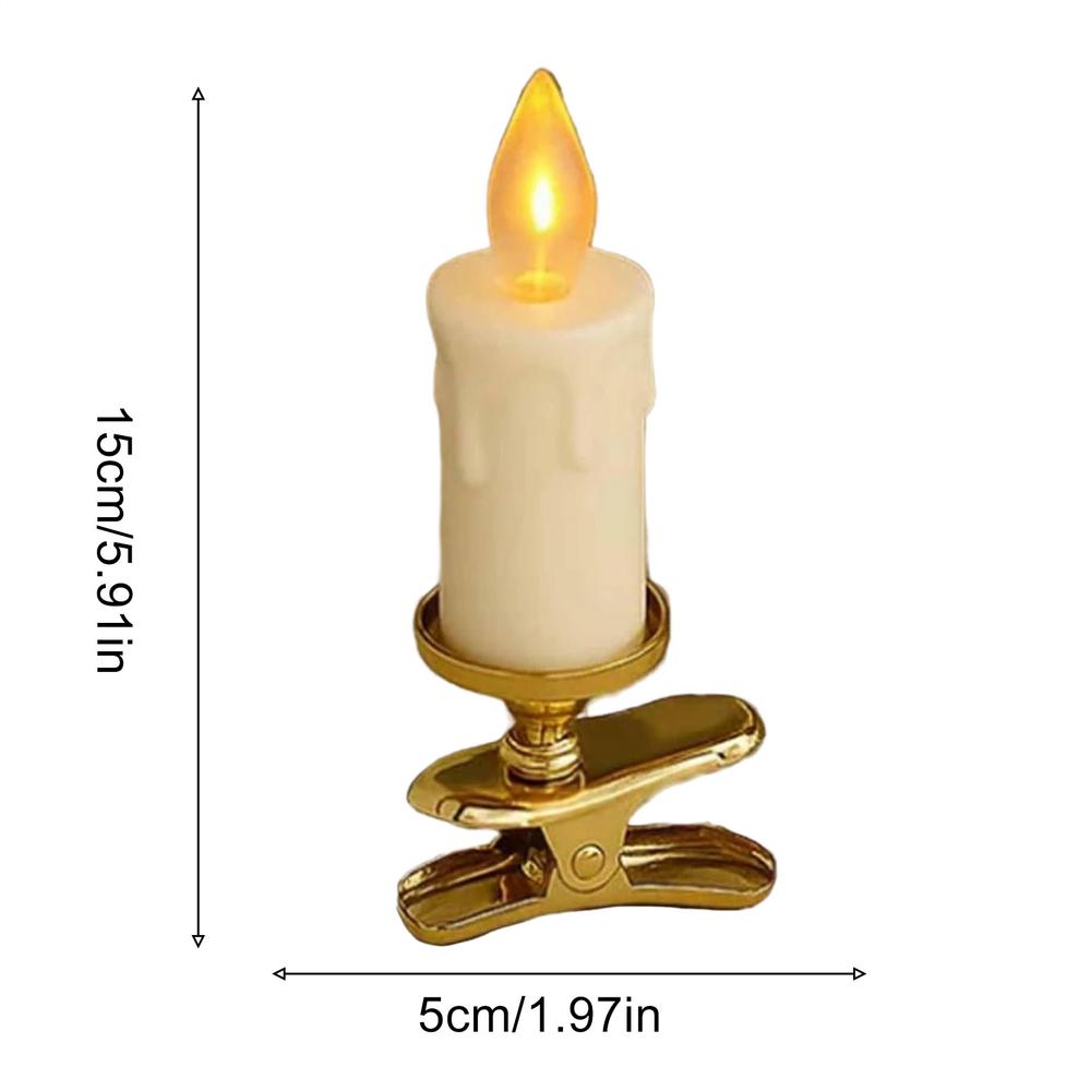 Festival Clip Flameless Candle Energy-saving and durable long-lasting brightness for festivals homes gardens wedding parties
