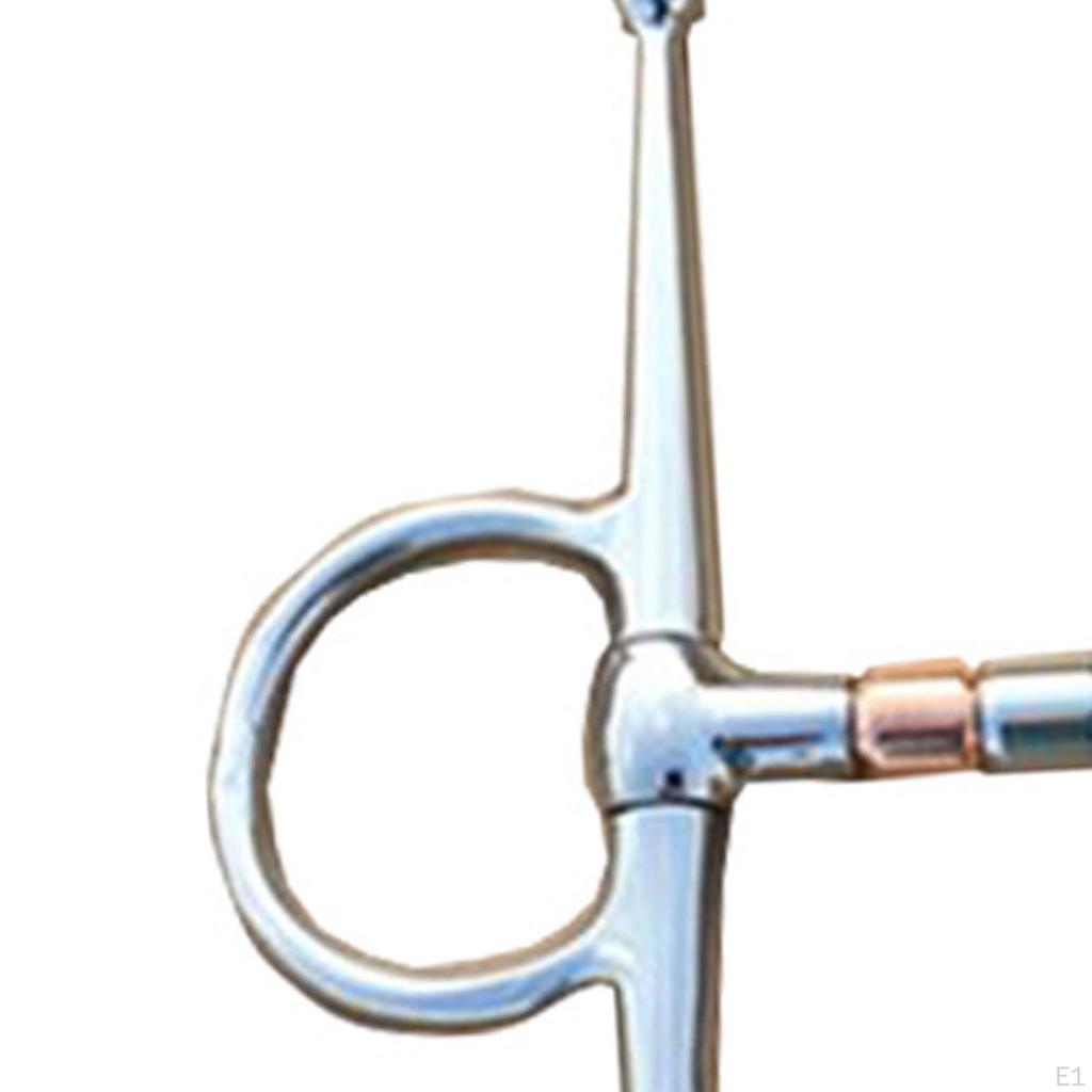 Horse Bit Snaffle Riding Loose Rings Equestrian Western Jointed Harness H Shape