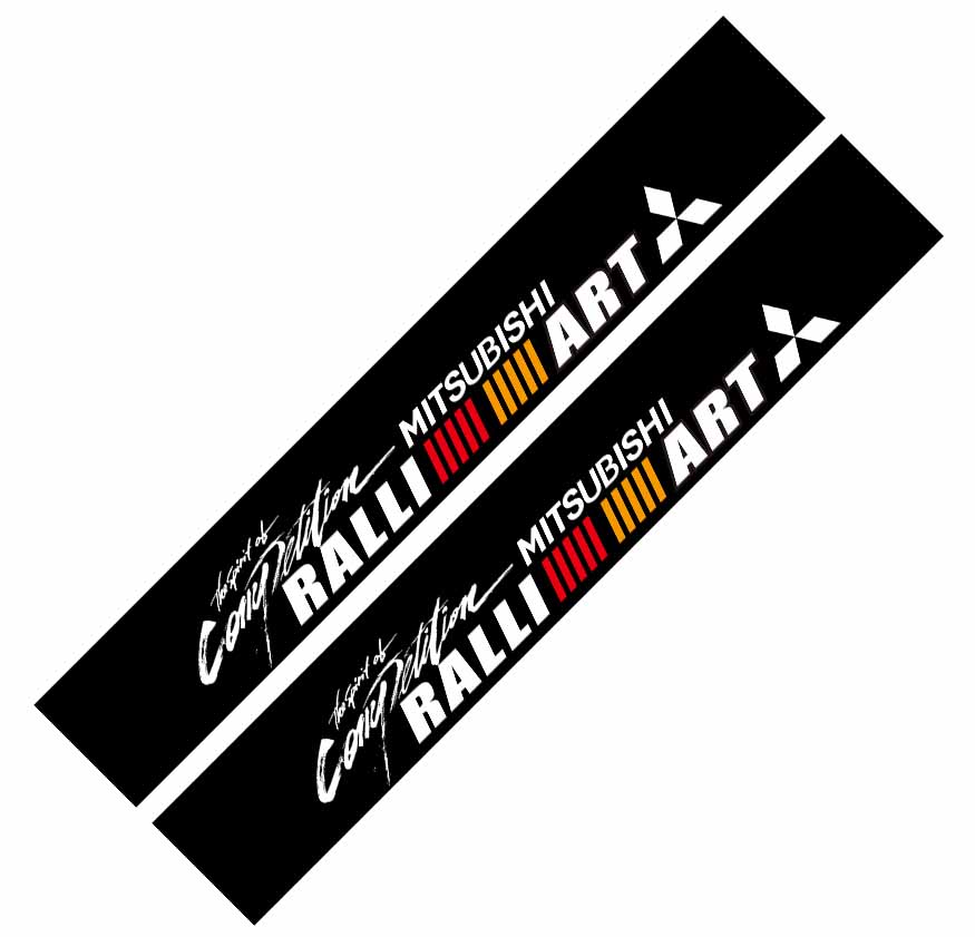 Новая декоративная наклейка на переднее стекло автомобиля Для Mitsubishi Outlander Lancer 10 9 ASX RALLIART Eclipse L200 Pajero Аксессуары