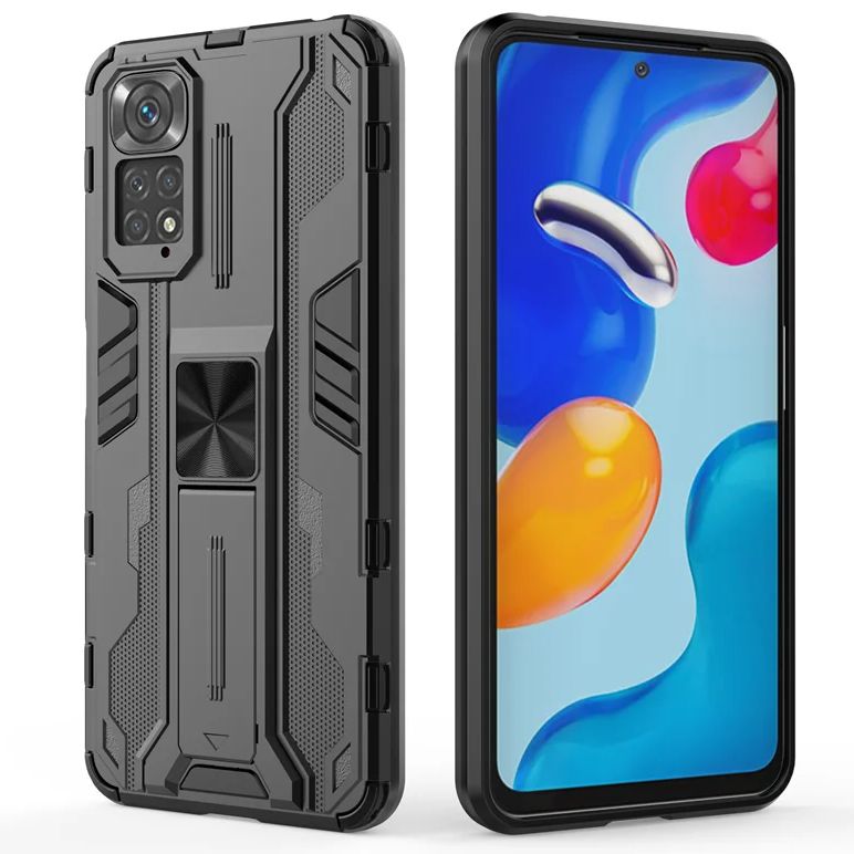 Для Xiaomi Redmi Note 11S Чехол Магнитная Подставка Держатель Бронированные Чехлы Для Телефонов Redmi Note 11 Pro Силиконовый Бампер Задняя Крышка