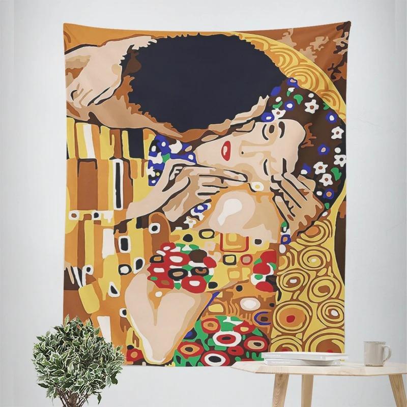 Винтажная картина маслом, декоративный гобелен, домашний декор, офис, гостиная, гобелен