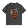Dragon Ball Совместная Летняя Короткорукавная Одежда для Пары Мультяшный Комикс Goku Повседневная Чистый Хлопок Короткий Рукав Спортивный Повседневный Удобный
