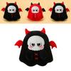 Halloween Black And Red Ghost Skull Plush Doll Pillow For Party And Kids