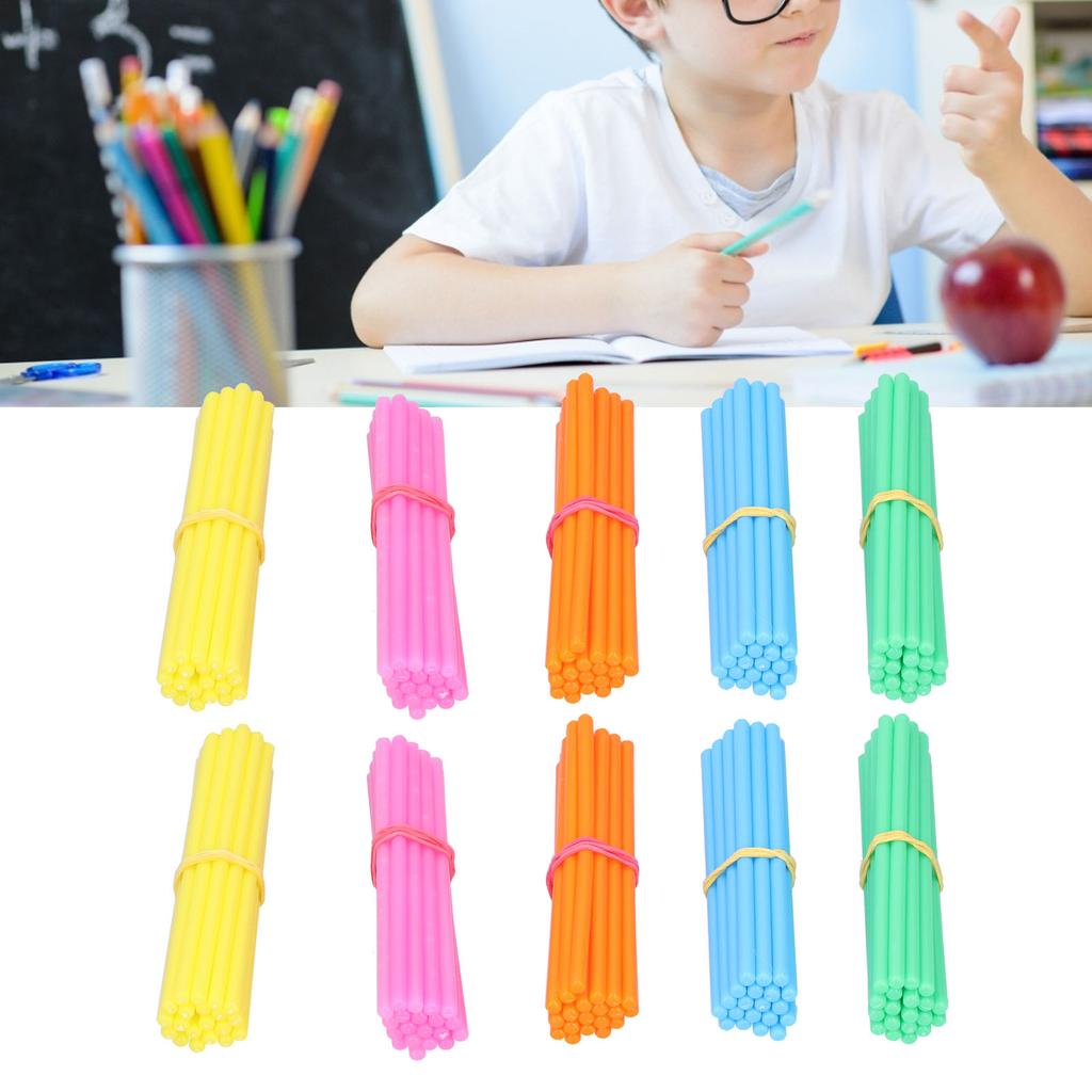 100Pcs Counting Stick Arithmetic Training Tool Kids Addition and Subtraction Teaching Aids