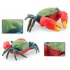 Crab Figurine Simulated Fiddler Crab Sally Crabs Miniature Solid Model Decoration PVC Sea Life Crab Statue Model Desktop Ornament Kids Educational Toy