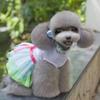 Puppy Pets Apparel Kiss Me Princess Dress Cotton Lace Tutu Skirt Small Dog Cat Dress Pet Clothes