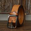 Belt Men's Matte Glossy Retro Leather Pin Buckle First Layer Cowhide Casual Trendy All-Match Youth Jeans Belt