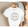 2024 Unisex Summer Tops Tshirt Vintage 49th Birthday 1974 Limited Edition T-Shirt for Women Year Old Gifts Streetwear