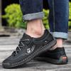 Большие размеры Мужские модные мягкие туфли Wild Breathable Hollowed Casual Leather Shoes Shoes Summer Driving Shoes