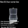 Прозрачный прямоугольный контейнер для хранения мыльной стружки, восковых гранул, резинок и заколок для волос