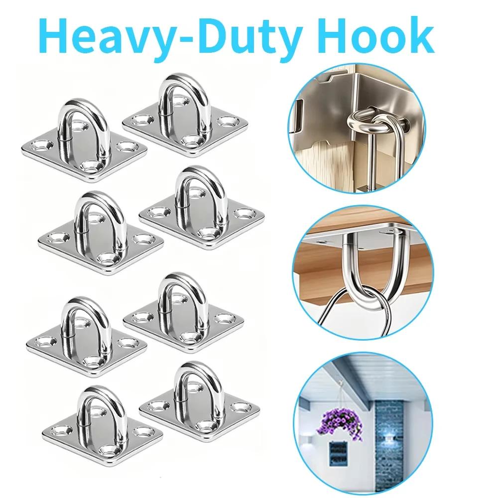 Stainless Steel Square Wall Hanging Hook Installation Ceiling Hook For Gym Training Aerial Yoga Sex Swinging Suspension EtcM5-M8