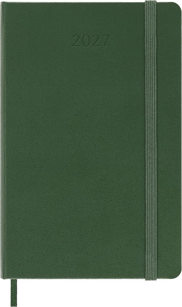 Moleskine 2027 Daily Diary January Start 12 Months Pocket Size 9 x 14 cm Hardcover Myrtle Green DHK1512DC2Y27