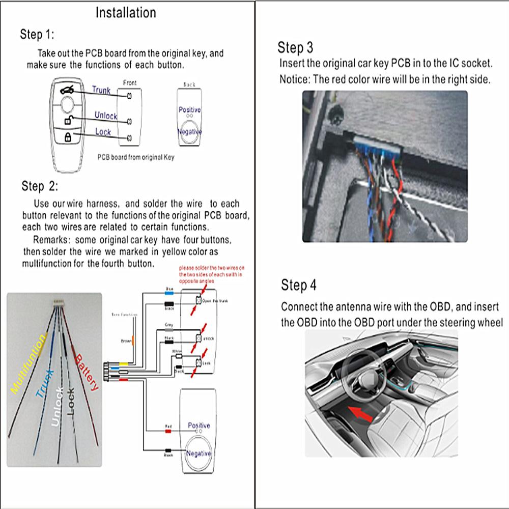 Универсальный модифицированный пульт ДУ Смарт-ключ с ЖК-экраном для BMW /Kia/Benz/Ford/Hyundai