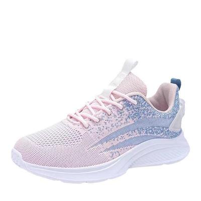 Новая Мода Дышащие Легкие Плоские Туфли Повседневный Сетка Спорт и Путешествия Прогулочный Стиль