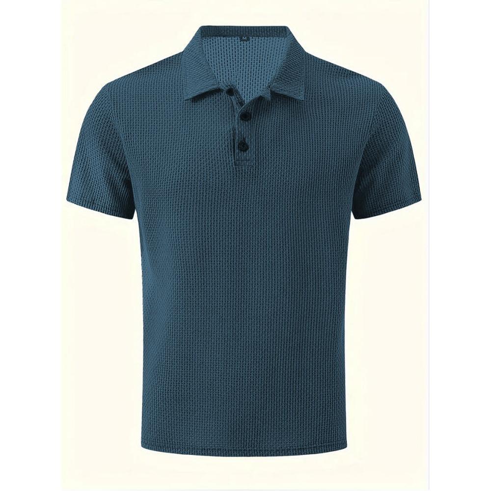 Summer t-shirt Paul short-sleeved short-sleeved high-end mesh ice silk short-sleeved t-shirt men's shirt collar summer solid color