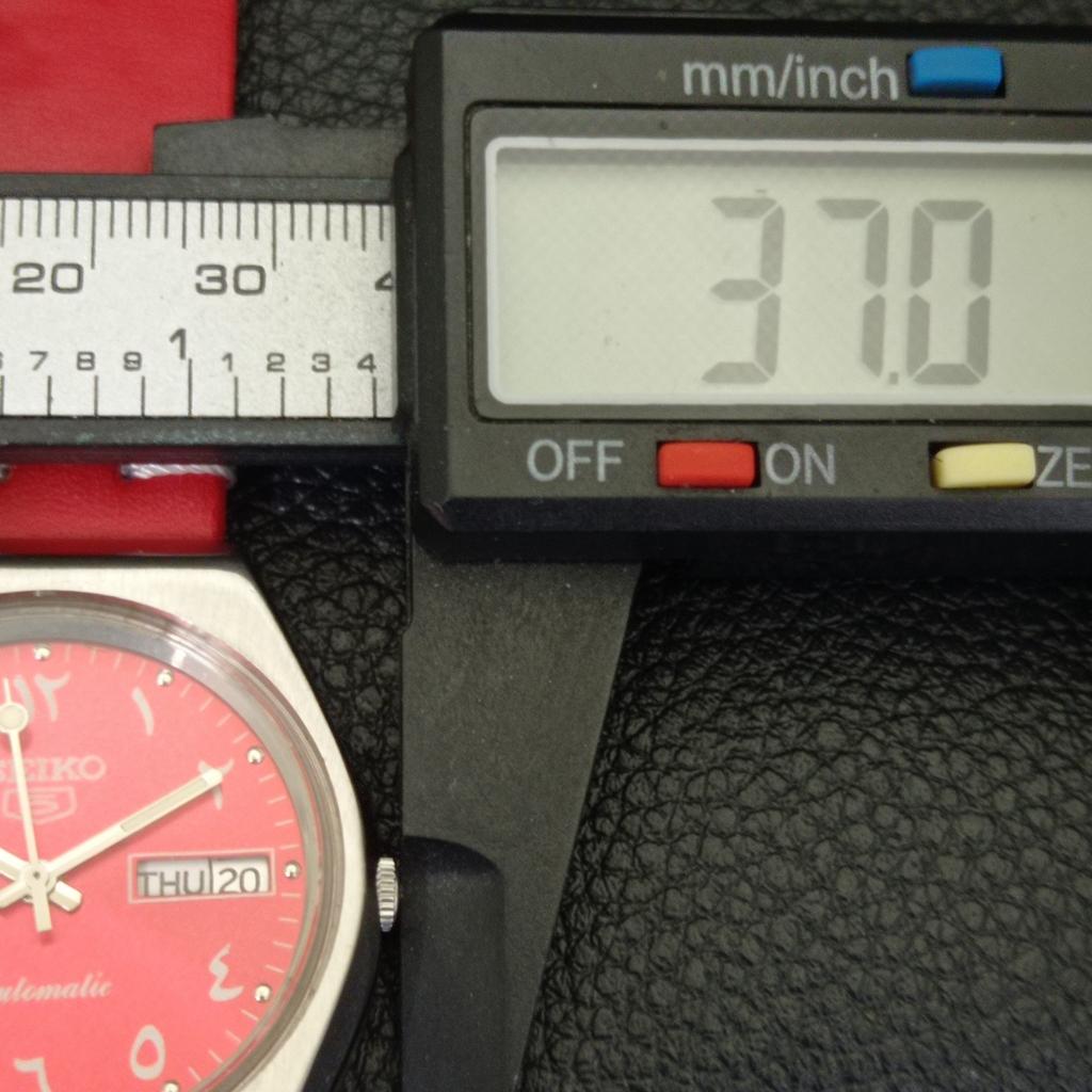 ЯПОНИЯ ВИНТАЖ SEIKO 5 АВТОМАТИЧЕСКИЕ 6309A МУЖСКИЕ ЧАСЫ С АРАБСКИМ ЦИФЕРБЛАТОМ КРАСНОГО ЦВЕТА a701585-5