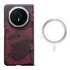 For Honor Magic V3 5G Magnetic Case Camouflage Red Aramid Fiber Phone Cover