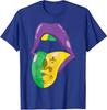 Tongue & Lips Mask New Orleans Mardi Gras Party Unisex T-Shirt