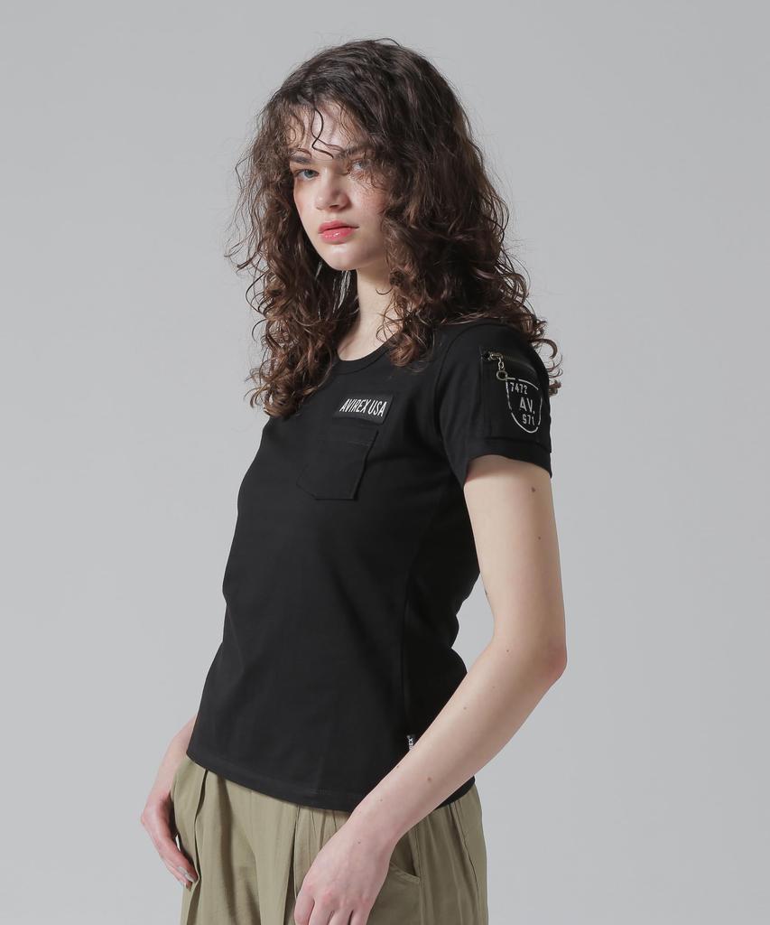 Футболка Avirex Fatigue, Женская, Размер M, 010, Черный, 783-5935603