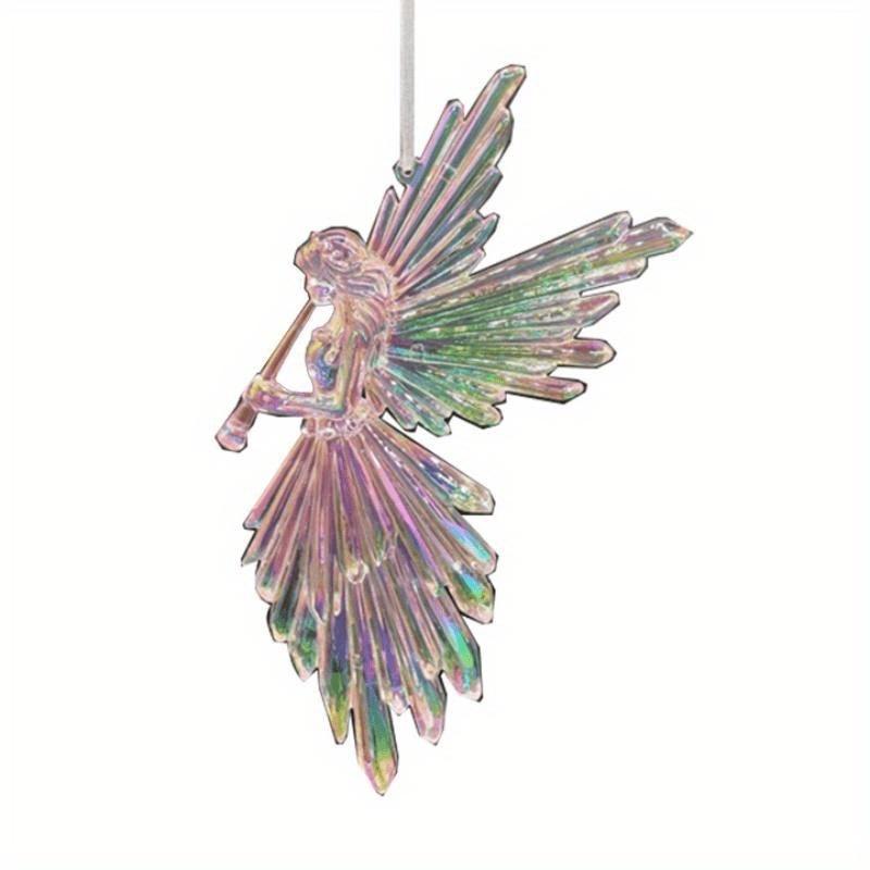 Crystal Drop Glue DIY Angel Mold Symmetrical Left and Right Blowing Flute with Wings Fairy High Mirror Silicone Mold