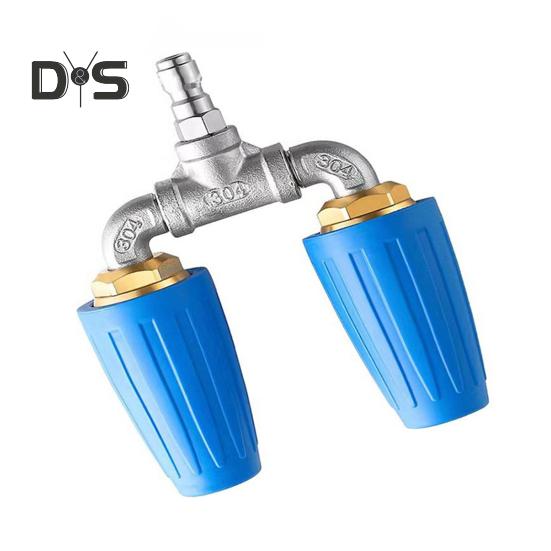 Турбофорсунка с вращением на 360 градусов, 4-6 галлонов в минуту, 4000 фунтов на кв. дюйм, простая в установке, быстроразъемная, двойная турбофорсунка, аксессуары для мойки высокого давления