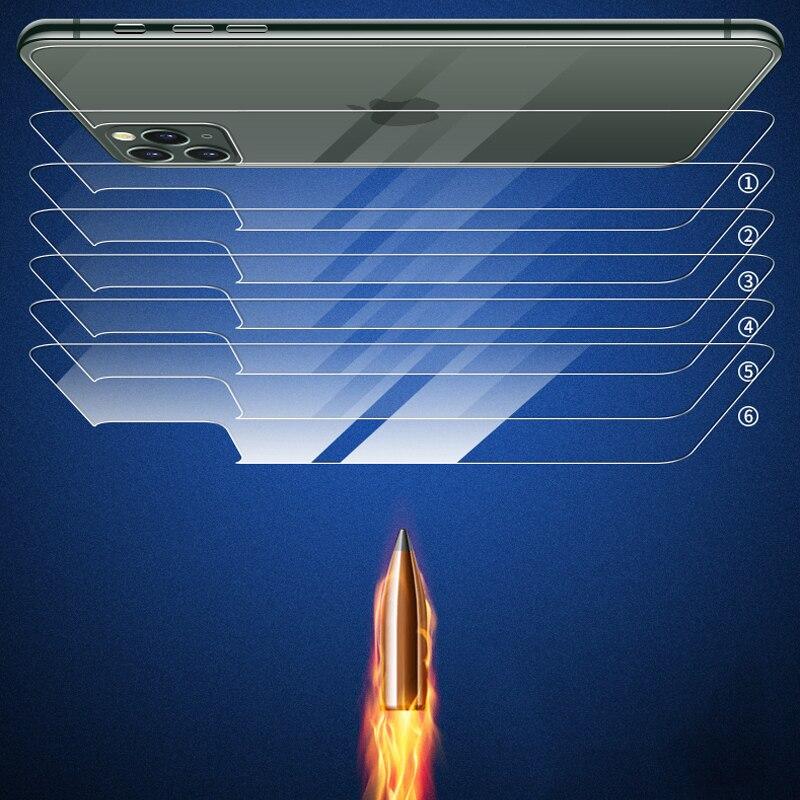 Защитная пленка для задней панели для iPhone 17 16 15 14 13 11 12 Pro Max 8 7 Plus Закаленное стекло для iPhone 13 12 mini SE 2020 X XR XS MAX Стекло