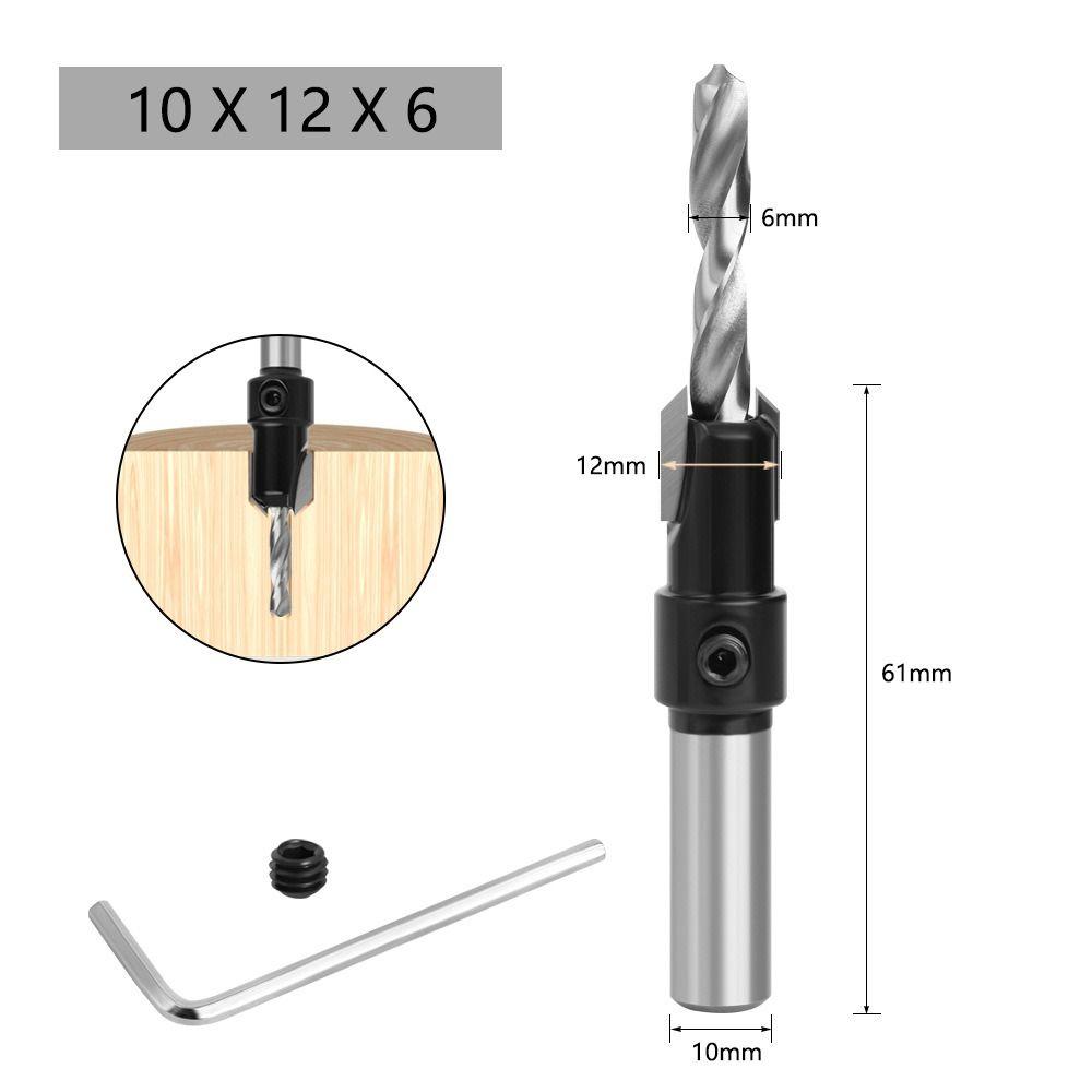Opener Screw Extractor Remon Demolition Countersink Drill Bit Round Shank Drill Bit Woodworking