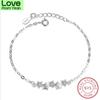 925 Sterling Silver Bracelets &Bangles For Women Sterling -Silver -Jewelry Lovely Star Bracelet Pulseira S -B113