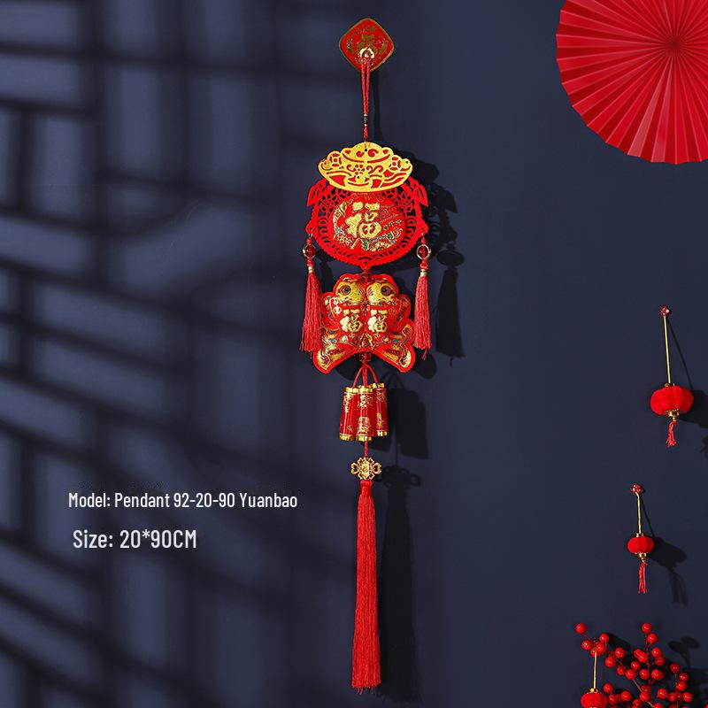 2025 New Year Pendant: Festive Decoration for Attracting Wealth and Fortune, Ideal for Spring Festival Celebrations.