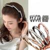 Retractable Folding Pearl Hair Band Women Girls Non-Slip Headband Face Wash Hairband Girls Hair Styling Broken Hair Braiders