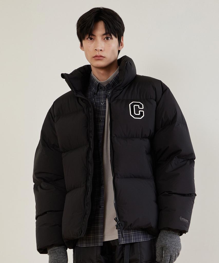 Covernat Rds College C Logo Oversized Short Puffer Black