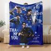 Chelsea Fc Football Player Blanket Durable Comfort Perfect for Picnics Couch Sofa for All Seasons Modern Best Holiday Gift for Friends Family